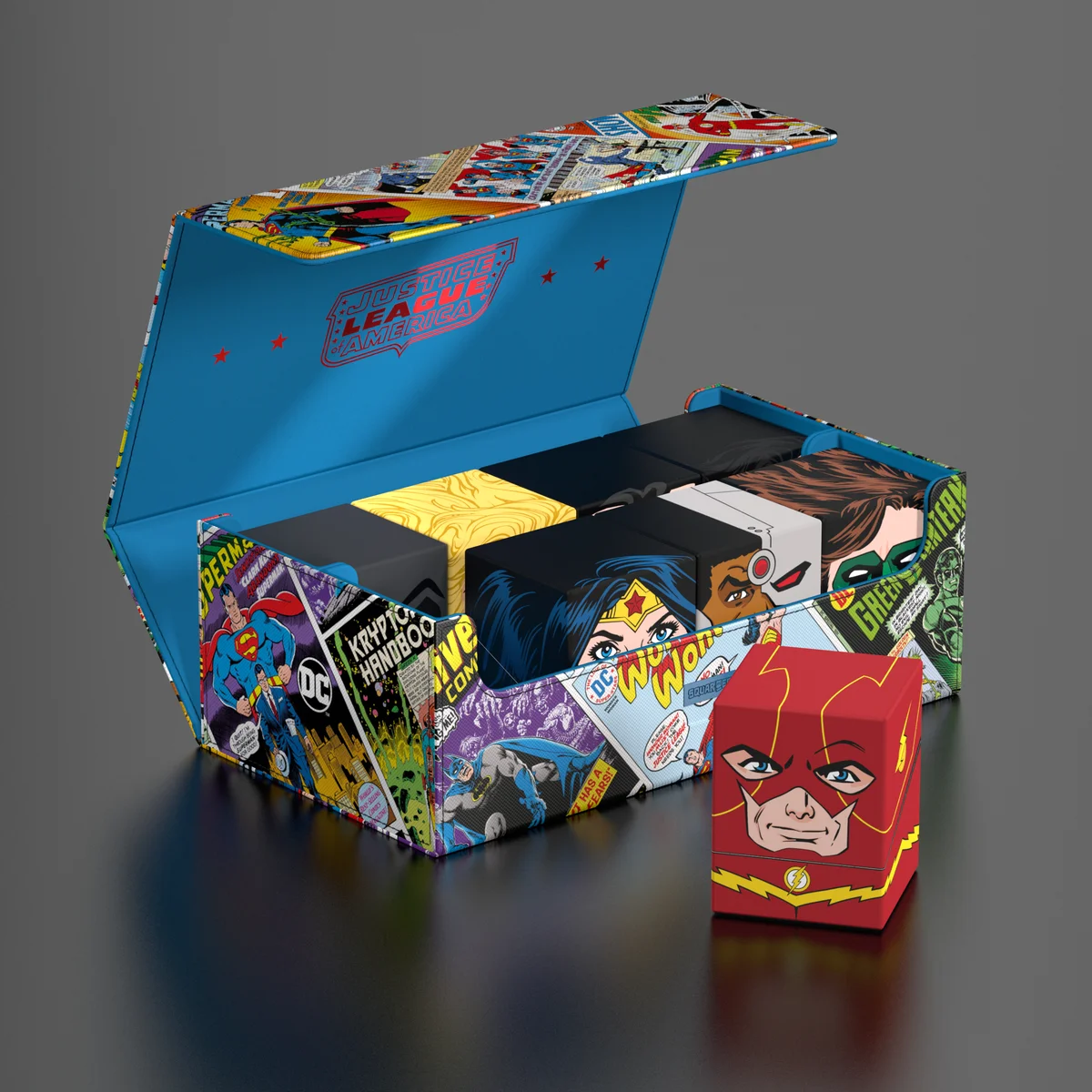 Squaroes Collectors Case DC Justice League mass storage deck box by Ultimate Guard