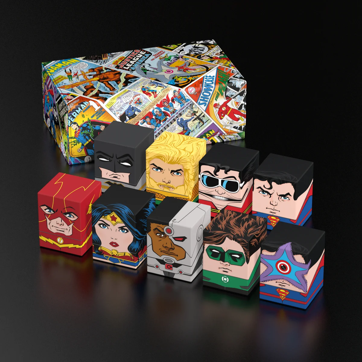 Squaroes Collectors Case DC Justice League mass storage deck box by Ultimate Guard