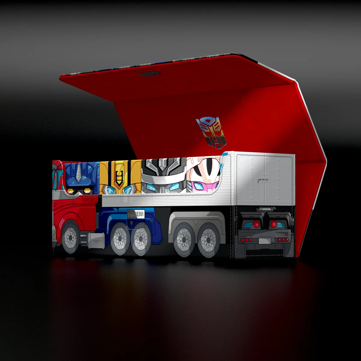 Squaroes Collectors Case 400 Squaroe Transformers - Optimus Prime Truck